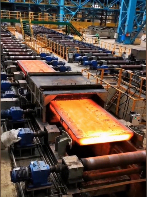 Slab Output Roller Conveyor With Descaling Machine