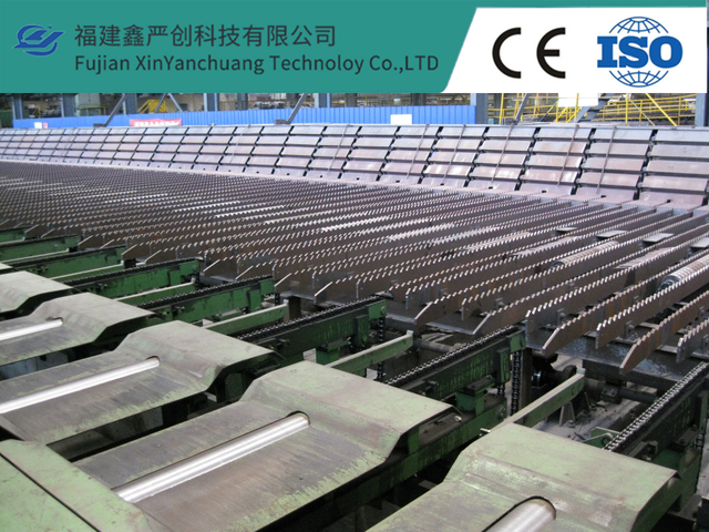Kick-off Type Steel Charging Cooling Bed