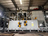 Roller conveyor type shot blasting cleaning machine