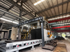Roller conveyor type shot blasting cleaning machine